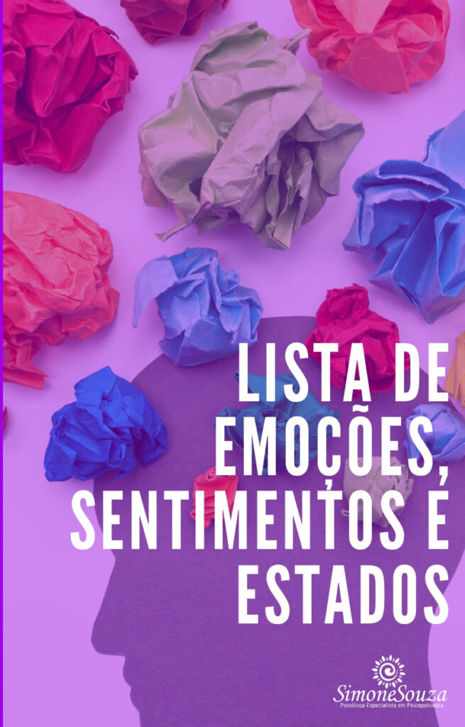 Lista de Emoções e Sentimentos e Estados - Autoconhecimento
